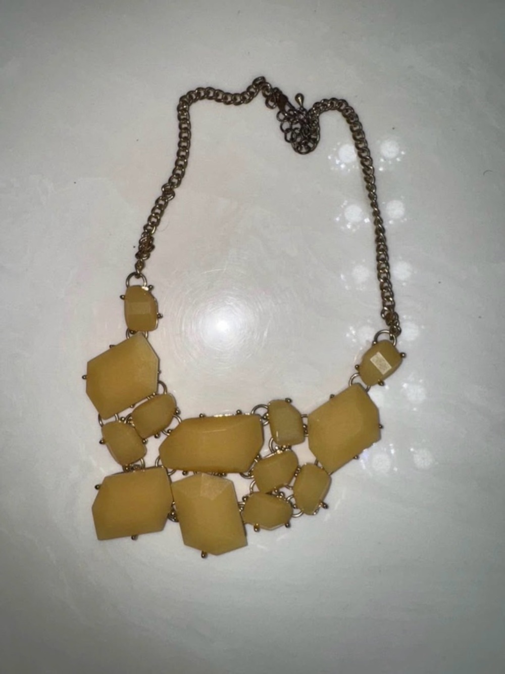 Yellow Statement Piece Necklace!